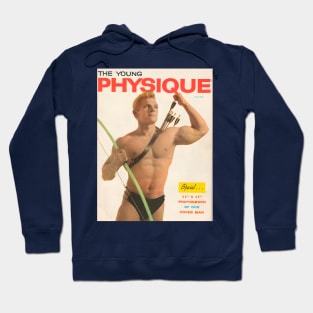 THE YOUNG PHYSIQUE - Vintage Physique Muscle Male Model Magazine Cover Hoodie